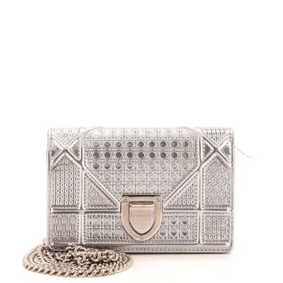 Dior Micro Cannage All Leather Mini Diorama 3 Way Bag - Picture 1 of 7